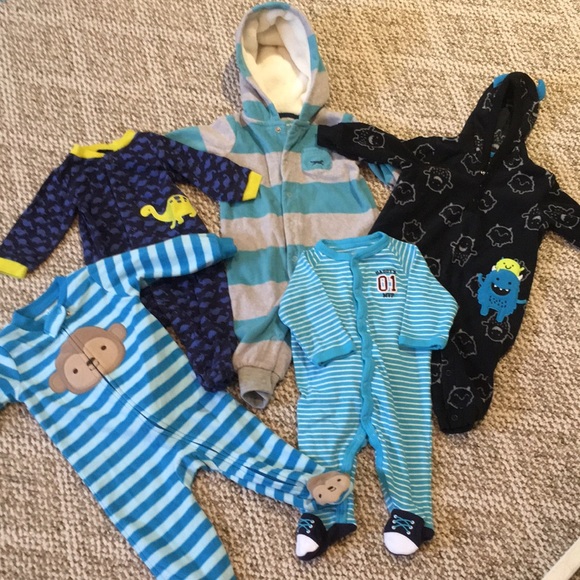 6 month fleece pajamas